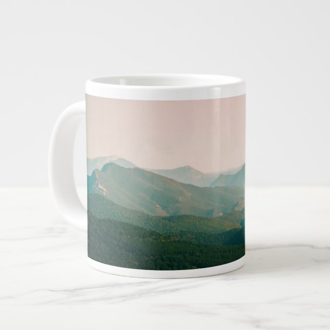 Taza De Café Gigante Azul por las montañas (Izquierda)