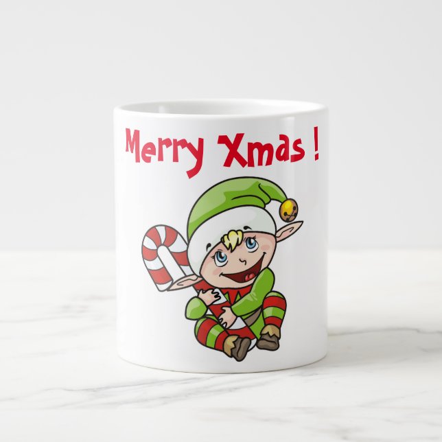 TAZA DE CAFÉ GIGANTE BABY ELF (Frente)