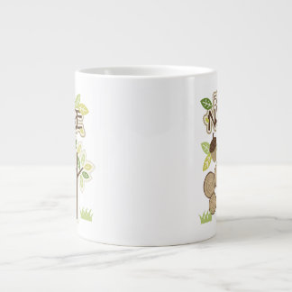 Taza De Café Gigante Back to Nature with Tree and Acorns