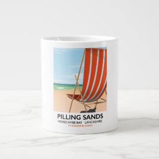 Taza De Café Gigante Bahía de Pilling Sands Morecambe, Lancashire