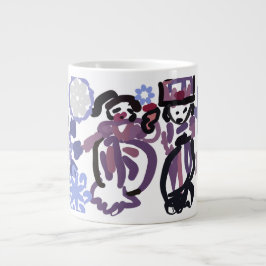 Taza De Café Gigante Baile de ciruela azucarada