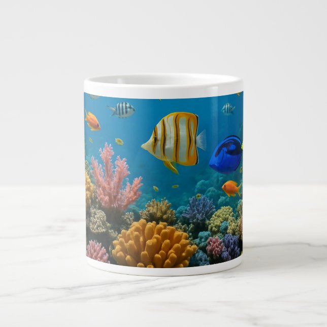 Taza De Café Gigante Bajo el mar (Frente)