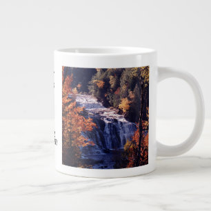 Taza De Café Gigante Bajo Río de la Papa Cae Mugre de espresso