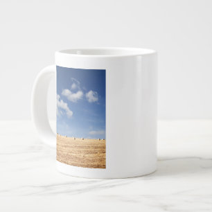 Taza De Café Gigante Balas de heno en campo
