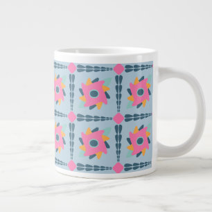 Taza De Café Gigante Baldosas de colores decorativos