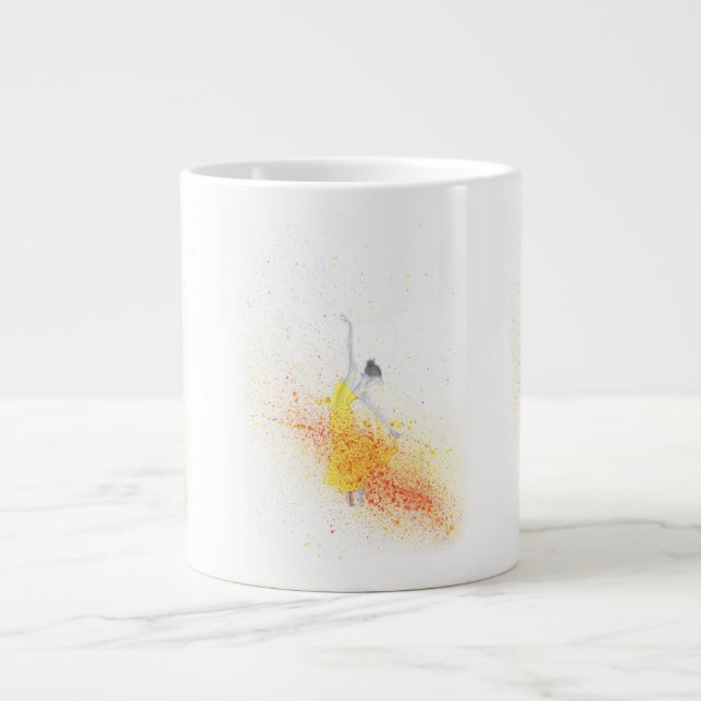 Taza De Café Gigante Ballet Art Mug (Frente)