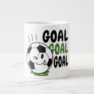 Taza De Café Gigante Balón de fútbol divertido, portería de fútbol
