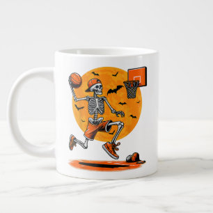 Taza De Café Gigante Baloncesto Esqueleto Espeluznante Halloween