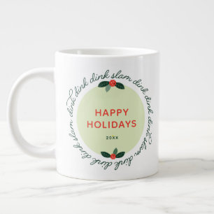 Taza De Café Gigante Baloncesto Felices Fiestas Personalizados Año Mund