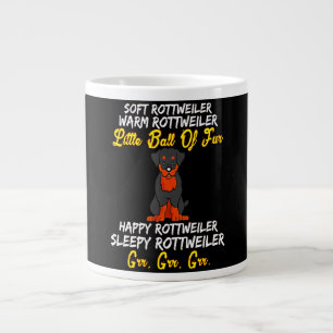 Taza De Café Gigante Baloncesto rottweiler cálido y suave de piel