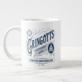 Taza De Café Gigante Banco Mágico GRINGOTTS Gráfico Vintage