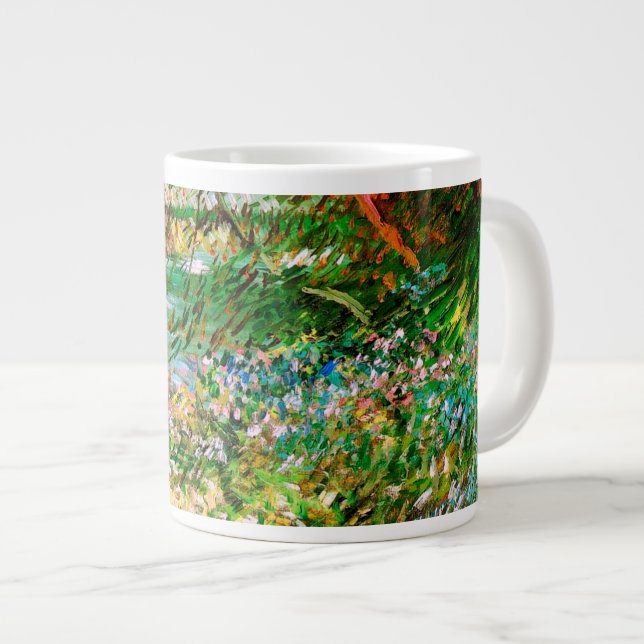 Taza De Café Gigante Bancos de Seine Pont de Clichy Spring Van Gogh Fin (Derecha)