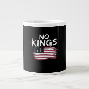 Taza De Café Gigante Bandera Americana al Revés Distressed Sin Reyes La