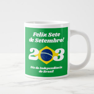 Taza De Café Gigante Bandera de Brasil, Día de la Independencia de Sete