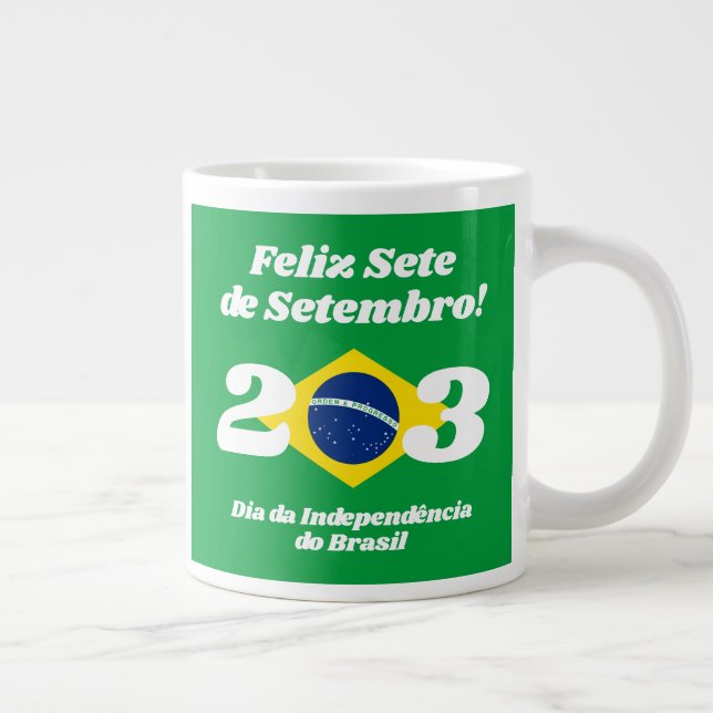Taza De Café Gigante Bandera de Brasil, Día de la Independencia de Sete (Derecha)