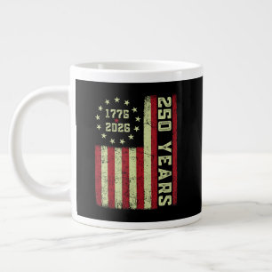 Taza De Café Gigante Bandera de EE. UU. del 250 Aniversario