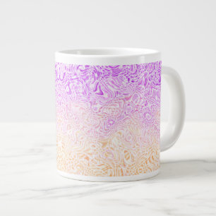 Taza De Café Gigante Bandera de orgullo Trixic abstracta boho ondulada