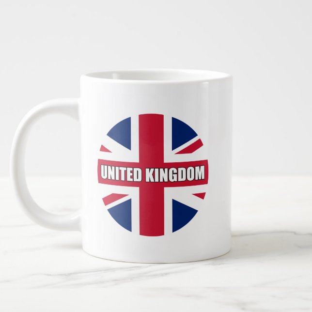 Taza De Café Gigante Bandera del Reino Unido (Izquierda)