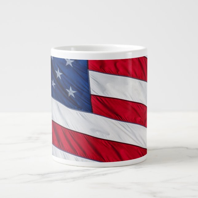 Taza De Café Gigante Bandera estadounidense (Frente)