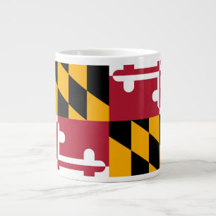 Taza De Café Gigante Bandera festiva del estado de Maryland