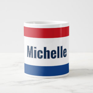 Taza De Café Gigante Bandera holandesa personalizada