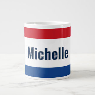 Taza De Café Gigante Bandera holandesa personalizada