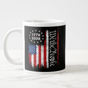 Taza De Café Gigante Bandera Patriótica Nosotros El Pueblo 1776 2026