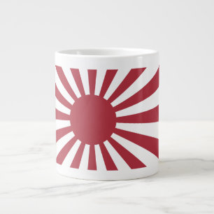 Taza De Café Gigante Bandera solar imperial en ascenso de Japón, Edo a