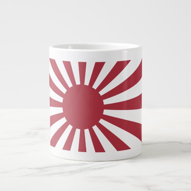 Taza De Café Gigante Bandera solar imperial en ascenso de Japón, Edo a  (Frente)