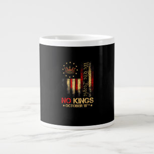 Taza De Café Gigante Bandera vintage de América sin reyes 1776