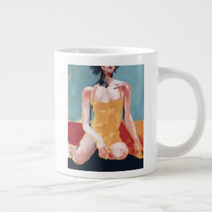 Taza De Café Gigante Bañera de época - Traje amarillo