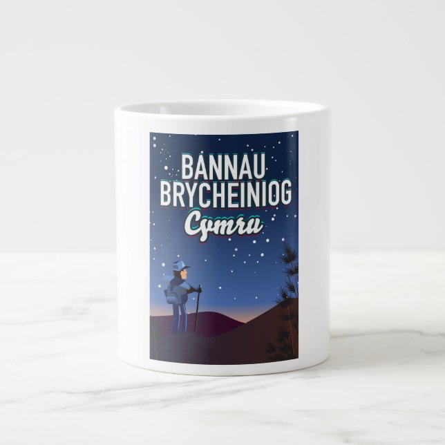 Taza De Café Gigante Bannau Brycheiniog Cymru (Frente)