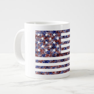 Taza De Café Gigante Banner colorido de Star-Spanglage con bandera de E