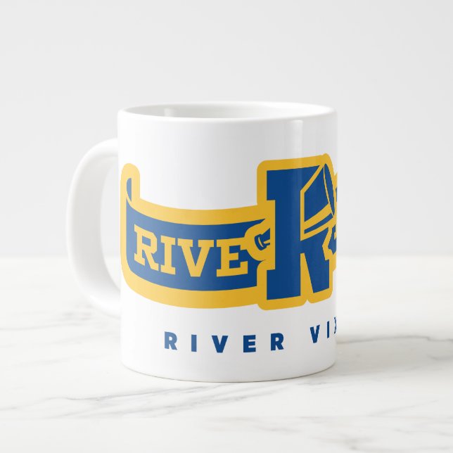 Taza De Café Gigante Banner del río Riverdale Vixens (Izquierda)