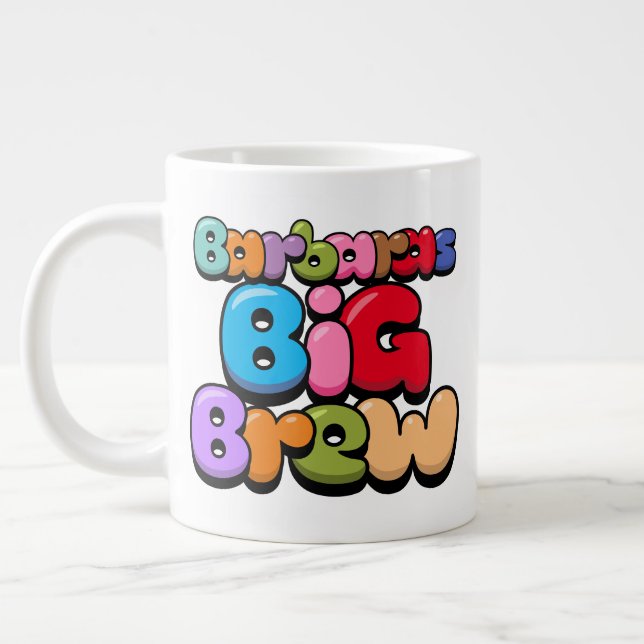 Taza De Café Gigante Barbaras Big Brew Gigante Café Mug (Izquierda)