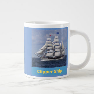 Taza De Café Gigante barco escalador, marinero, tazón de café almirante