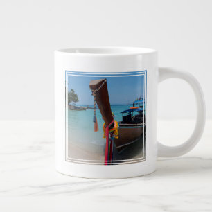 Taza De Café Gigante Barco Tailandés Tradicional