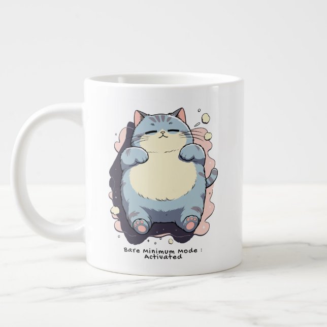 Taza De Café Gigante Bare Minimum Mode Activated – Relatable Mood (Izquierda)