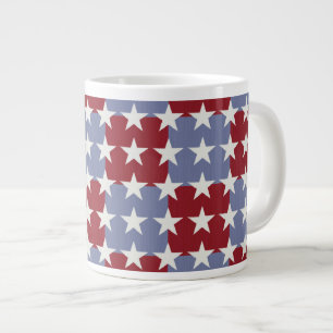 Taza De Café Gigante Barras y estrellas