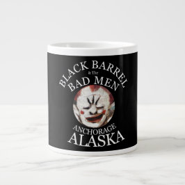TAZA DE CAFÉ GIGANTE BARRIL NEGRO Y LOS HOMBRES MALOS ANCHORAGE ALASKA 