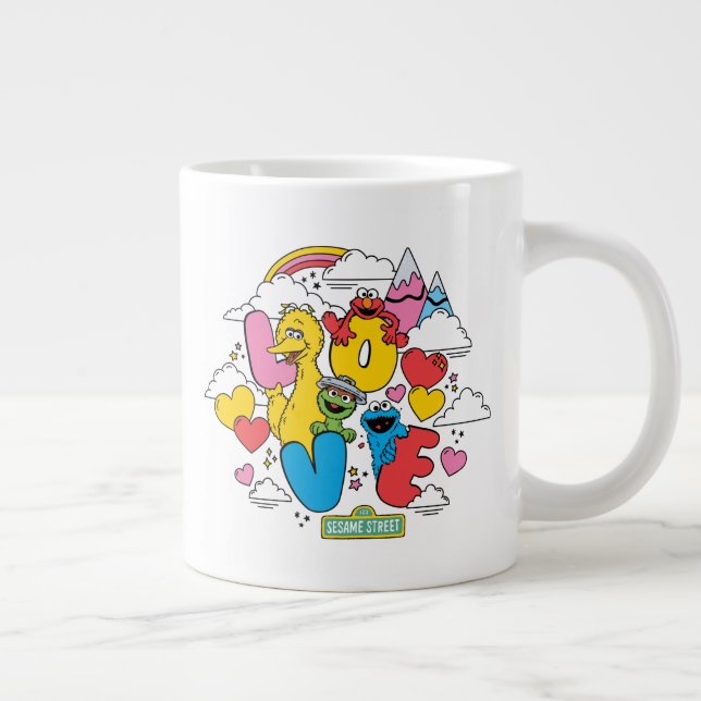 Taza De Café Gigante Barrio Sésamo | Amor (Derecha)
