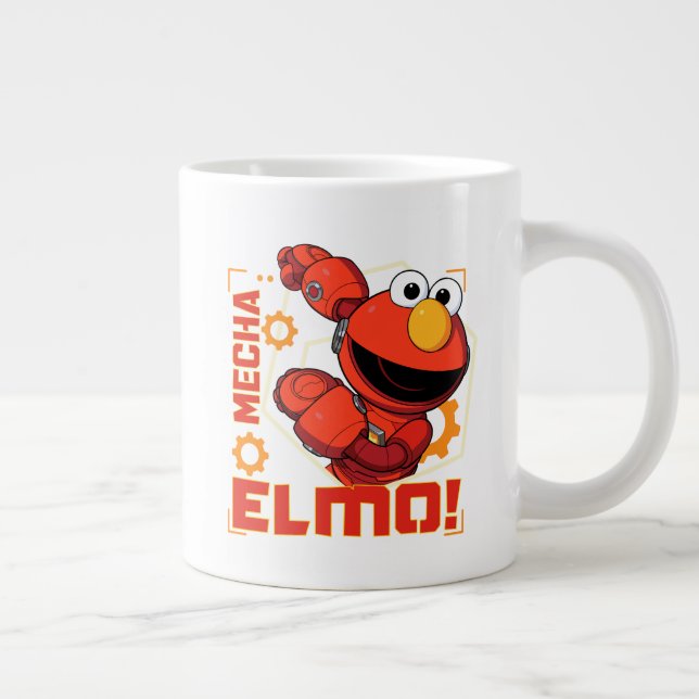Taza De Café Gigante Barrio Sésamo | Diseño Elmo de los Edificios Mecha (Derecha)