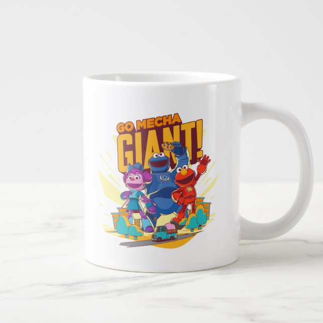 Taza De Café Gigante Barrio Sésamo | Edificios Mecha ¡Vamos Mecha Gigan (Derecha)