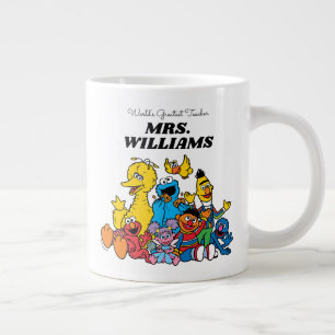 Taza De Café Gigante Barrio Sésamo   El mejor profesor del mundo