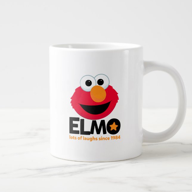 Taza De Café Gigante Barrio Sésamo | Elmo Lots of Laughs Desde 1984 (Derecha)