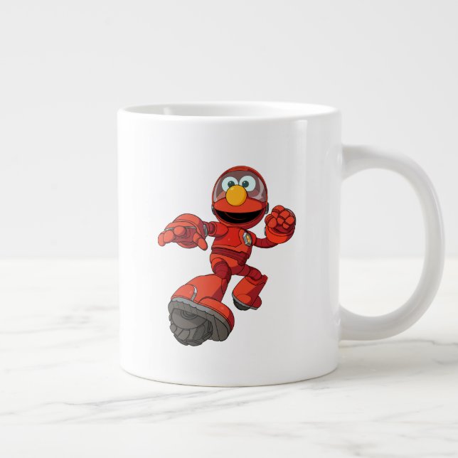 Taza De Café Gigante Barrio Sésamo | Mecha Construye Elmo En Acción (Derecha)