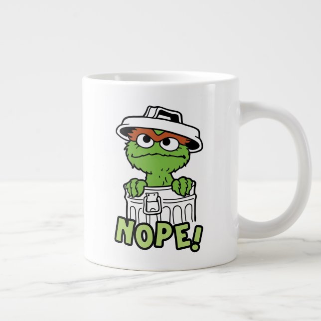 Taza De Café Gigante Barrio Sésamo | Oscar al Grouch Nope! (Derecha)