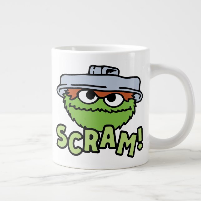 Taza De Café Gigante Barrio Sésamo | Oscar el Grouch Scram! (Derecha)