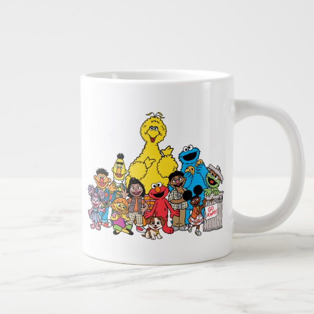 Taza De Café Gigante Barrio Sésamo | Pals de Sésamo colgando (Derecha)