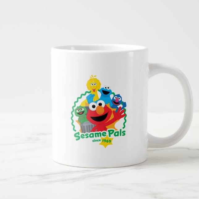 Taza De Café Gigante Barrio Sésamo | Pilas Sesame Desde 1969 (Derecha)